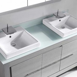 Madeli Vicenza 60" Vanity For Glass Top and Ceramic Basin  (Vicenza-60)