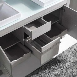 Madeli Vicenza 60" Vanity For Glass Top and Ceramic Basin  (Vicenza-60)