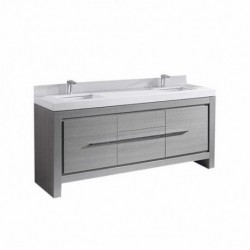 Madeli Vicenza 72" Vanity For Quartzstone Top and Ceramic Sink  (Vicenza-72)