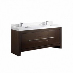 Madeli Vicenza 72" Vanity For Quartzstone Top and Ceramic Sink  (Vicenza-72)