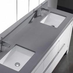 Madeli Vicenza 72" Vanity For Quartzstone Top and Ceramic Sink  (Vicenza-72)