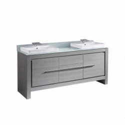 Madeli Vicenza 72" Vanity For Glass Top and Ceramic Basin (Vicenza-72)