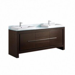 Madeli Vicenza 72" Vanity For Glass Top and Ceramic Basin (Vicenza-72)