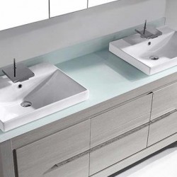 Madeli Vicenza 72" Vanity For Glass Top and Ceramic Basin (Vicenza-72)
