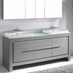 Madeli Vicenza 72" Vanity For Glass Top and Ceramic Basin (Vicenza-72)
