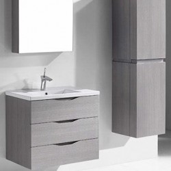 Madeli Bolano 30" Wall Hung Vanity For Quartzstone Top and Ceramic Sink  (Bolano-30)