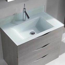 Madeli Bolano 30" Wall Hung Vanity For Glass Top (Bolano-30)