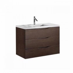 Madeli Bolano 36" Wall Hung Vanity For Quartzstone Top and Ceramic Sink  (Bolano-36)