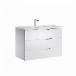 Madeli Bolano 36" Wall Hung Vanity For Quartzstone Top and Ceramic Sink  (Bolano-36)