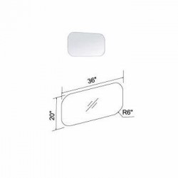 Madeli Bolano 36" Wall Hung Vanity For Quartzstone Top and Ceramic Sink  (Bolano-36)