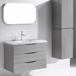 Madeli Bolano 36" Wall Hung Vanity For Quartzstone Top and Ceramic Sink  (Bolano-36)