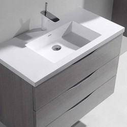 Madeli Bolano 36" Wall Hung Vanity For X-Stone Countertop/Basin  (Bolano-36)