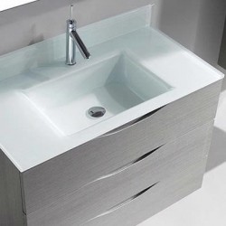 Madeli Bolano 36" Wall Hung Vanity For Glass Top (Bolano-36)