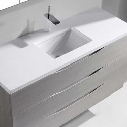 Madeli Bolano 48" Wall Hung Vanity For Quartzstone Top and Ceramic Sink  (Bolano-48)