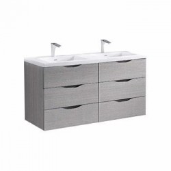 Madeli Bolano 48" Double Bowl Wall Hung Vanity For X-Stone Countertop/Basins  (Bolano-48-Double Bowl)