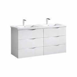 Madeli Bolano 48" Double Bowl Wall Hung Vanity For X-Stone Countertop/Basins  (Bolano-48-Double Bowl)