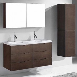 Madeli Bolano 48" Double Bowl Wall Hung Vanity For X-Stone Countertop/Basins  (Bolano-48-Double Bowl)