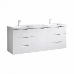 Madeli Bolano 60" Wall Hung Vanity For X-Stone Countertop/Basin  (Bolano-60)