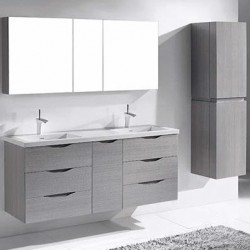 Madeli Bolano 60" Wall Hung Vanity For X-Stone Countertop/Basin  (Bolano-60)