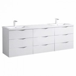Madeli Bolano 72" Wall Hung Vanity with X-Stone Countertop/Basins  (Bolano-72)