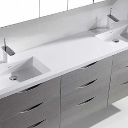 Madeli Bolano 72" Wall Hung Vanity with X-Stone Countertop/Basins  (Bolano-72)