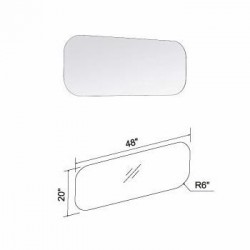 Madeli Euro 50" Wall Hung Bridge Vanity  For Ceramic Basin (Euro-50)