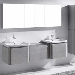 Madeli Euro 72" Wall Hung Bridge Vanity For Ceramic Basin (Euro-72)
