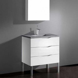 Madeli Milano 30" Vanity For Quartzstone Top  (Milano-30)