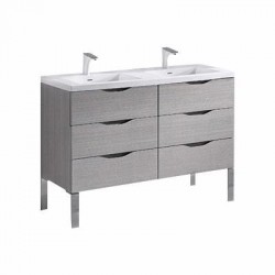 Madeli Milano 48" Double Bowl Vanity For X-Stone Countertop/Basins  (Milano-48-Double Bowl)