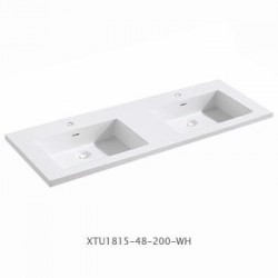 Madeli Milano 48" Double Bowl Vanity For X-Stone Countertop/Basins  (Milano-48-Double Bowl)