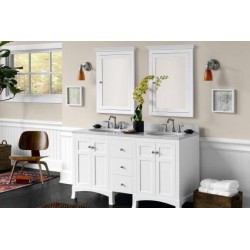 Ronbow Hampton 60" Double Bowl Vanity with Wood Doors 050524-3