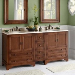 Ronbow Milano 72" Double Bowl Vanity 065130-F11(2)/635112-F11